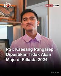 Kaesang Dipastikan Tidak Maju Di Pilkada 2024