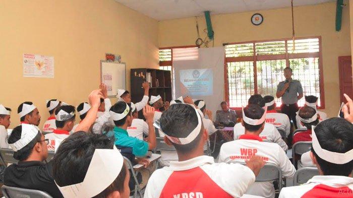 Puluhan Warga Binaan Lapas Kelas 1 Malang Ikuti MPLS