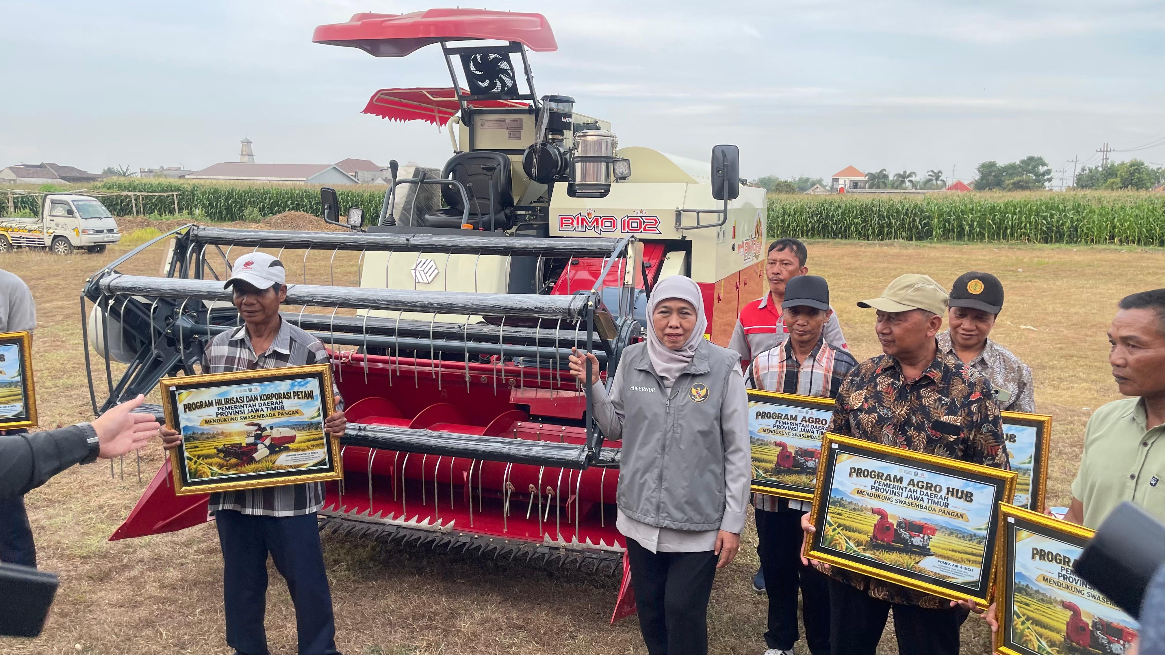 Pemprov Jatim Dorong Mekanisme Panen Cepat dengan Alsintan
