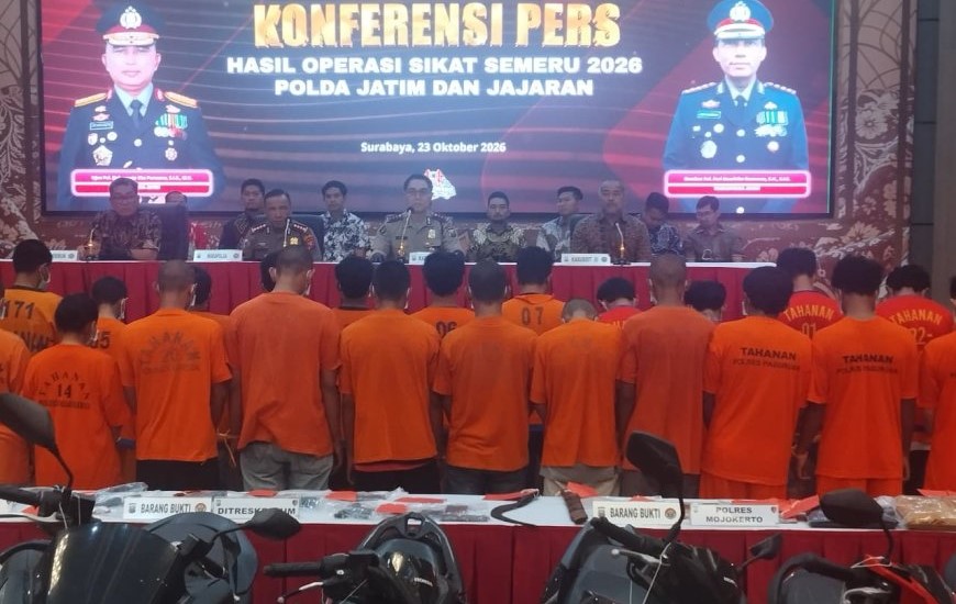 Bukan Hanya Target Operasi, Polisi Bongkar Ribuan Kasus Kriminal di Jatim
