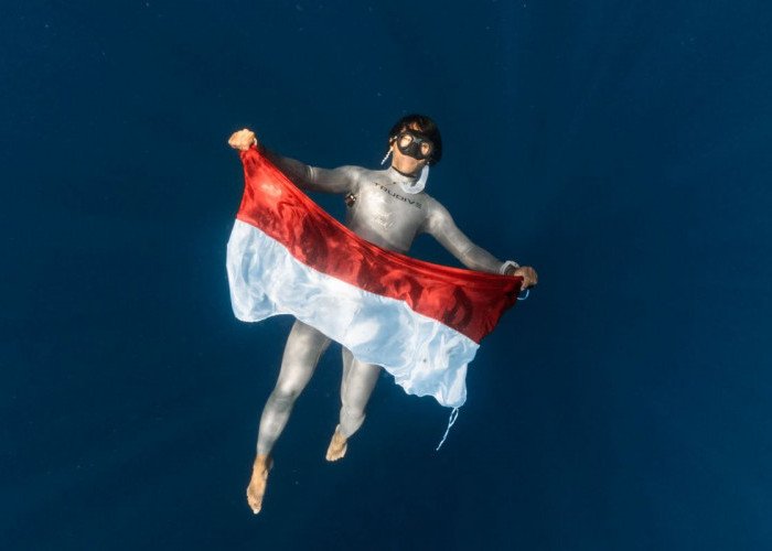 Turun hingga 81 Meter, Freediver Kota Malang Pecahkan Dua Rekor Nasional di Manado