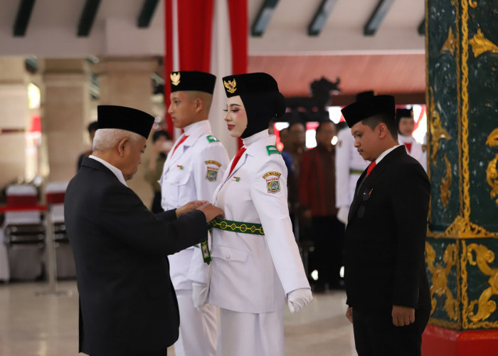 Ditempa dari Ratusan Peserta, 75 Paskibraka Kabupaten Malang Dikukuhkan