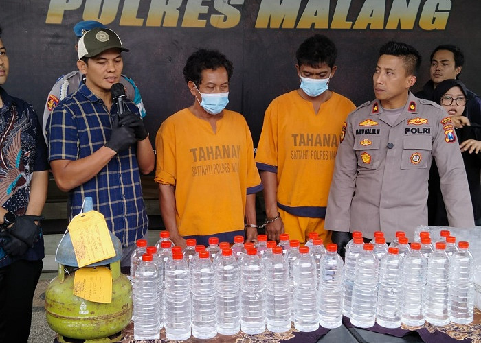 Produksi Miras Ilegal, Polres Malang Tangkap Penderita Diabetes