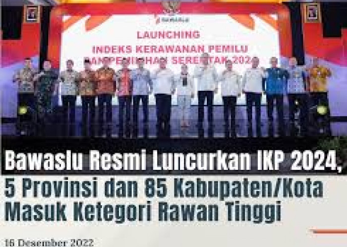 Bawaslu RI Luncurkan Kerawanan Pemilihan 2024