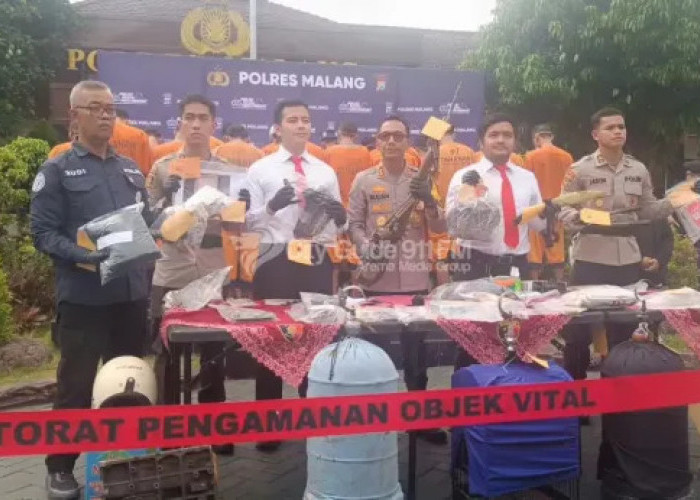 Operasi Sikat Semeru Ungkap Ratusan Tersangka, Polres Malang Temukan Beragam Modus Kejahatan