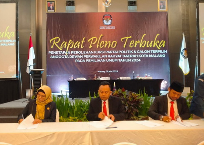 KPU Tetapkan 45 Calon Terpilih Anggota DPRD Kota Malang