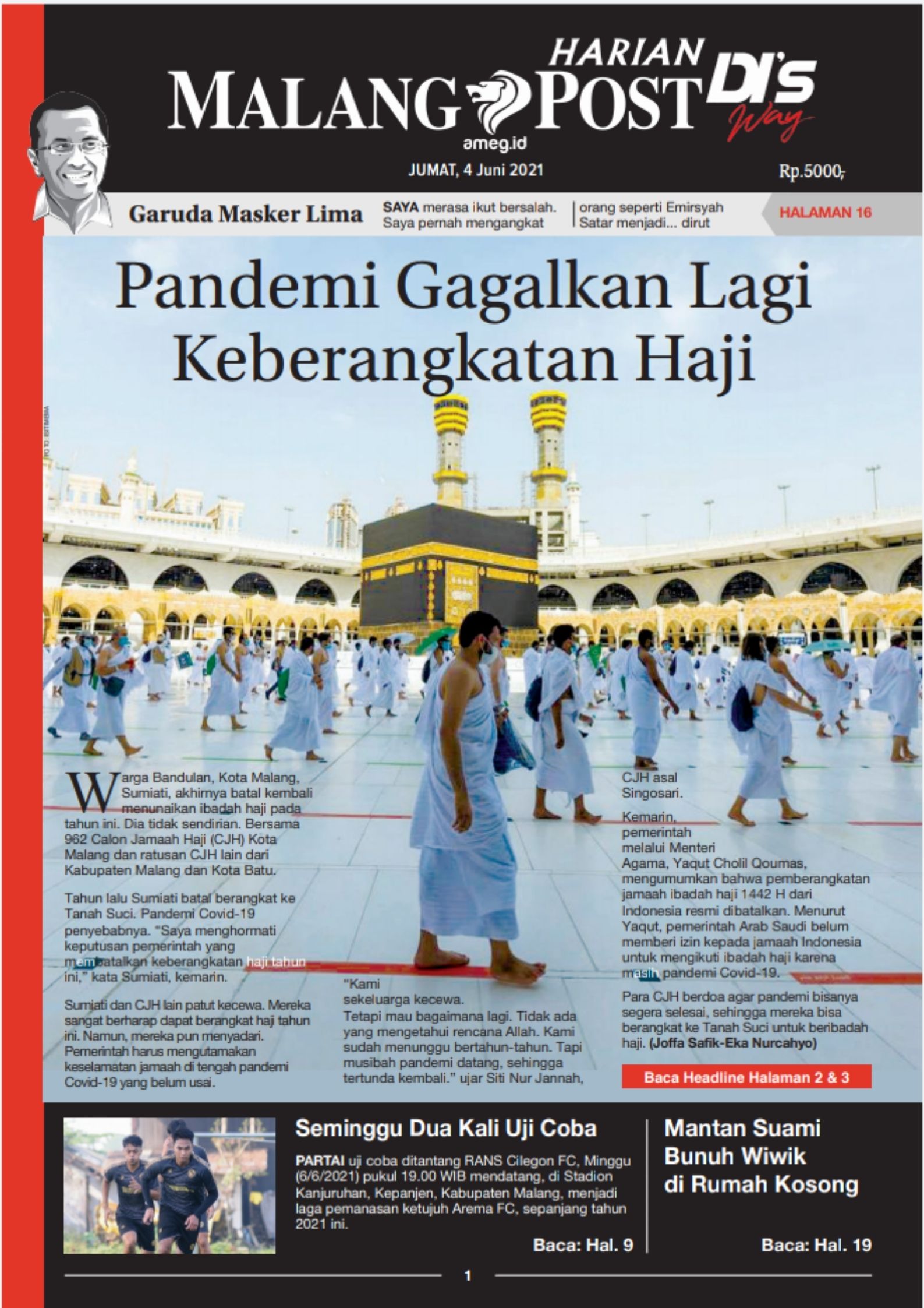 HARIAN DI’S WAY MALANG POST 4 JUNI 2021