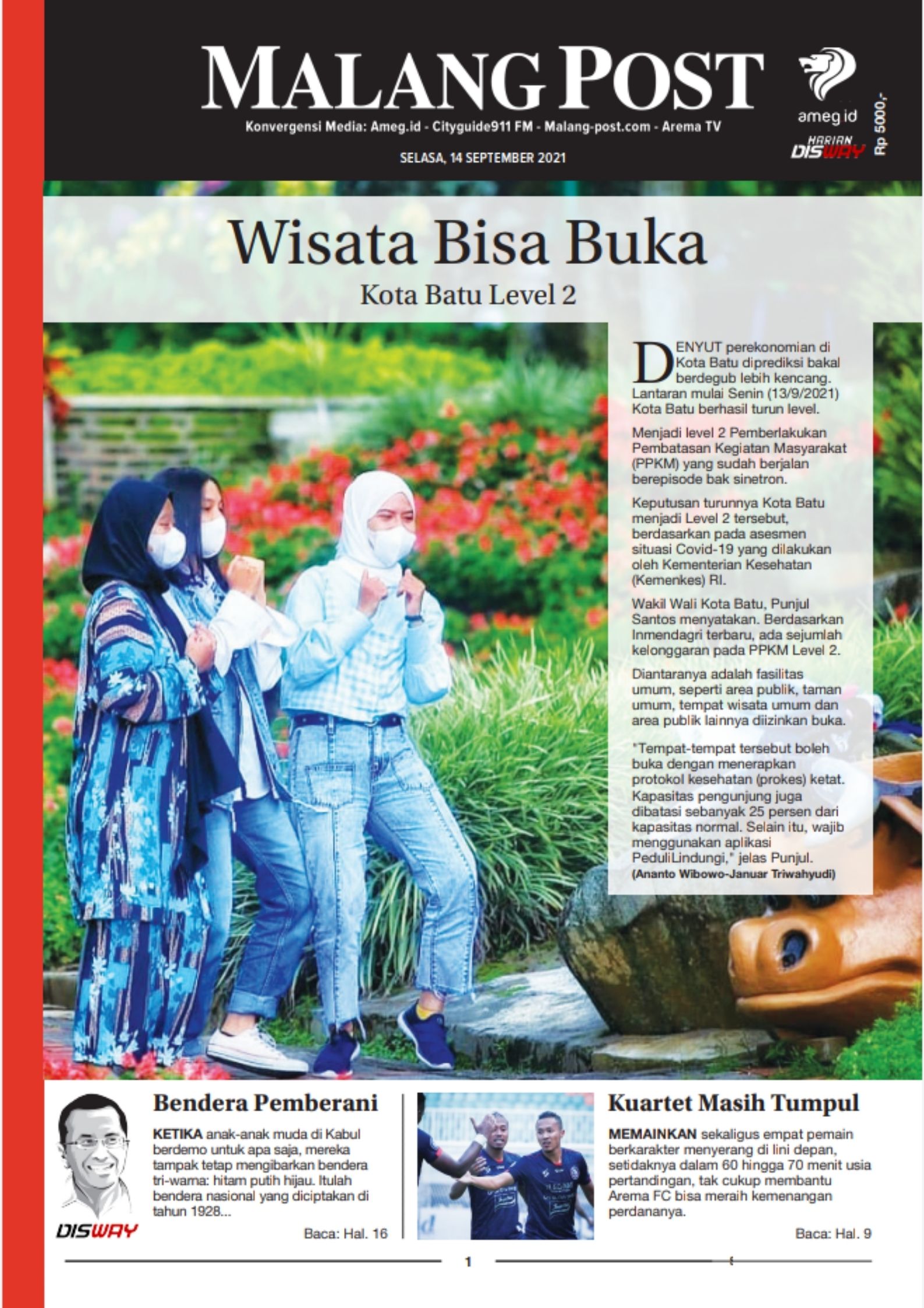 HARIAN DI’S WAY MALANG POST 14 SEPTEMBER 2021