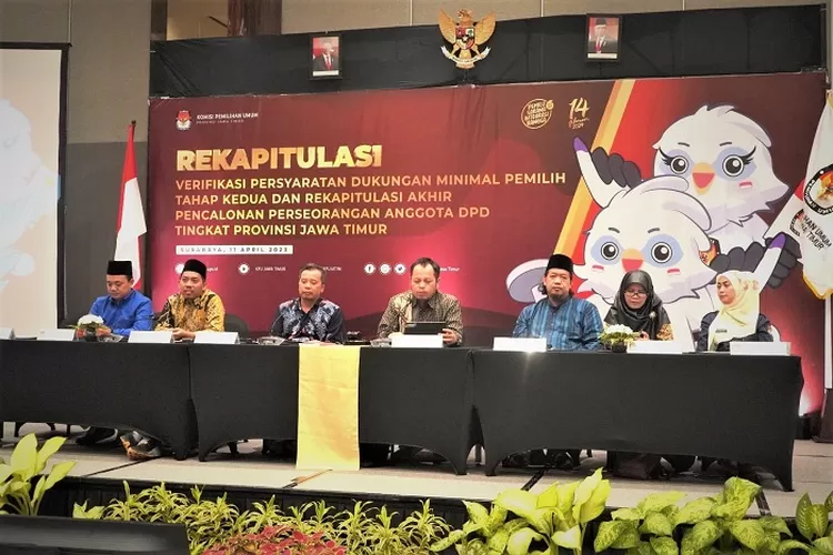 KPU Tetapkan Calon DPD RI Dapil Jatim