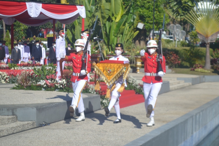 Peringatan HUT ke-76 RI di Batu Berlangsung Sakral