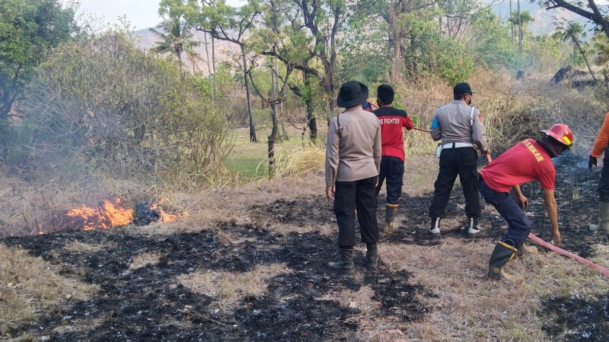 Kebakaran Lereng Gunung Agung Semakin Meluas