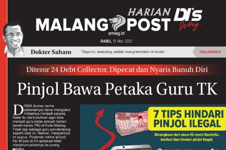 HARIAN DI’S WAY MALANG POST 19 MEI 2021