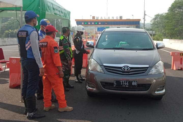 Pantauan di Pospam Perbatasan Kota Malang, Aman Terkendali