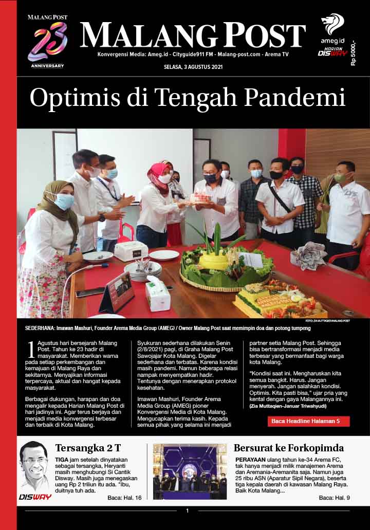 HARIAN DI’S WAY MALANG POST 03 AGUSTUS 2021