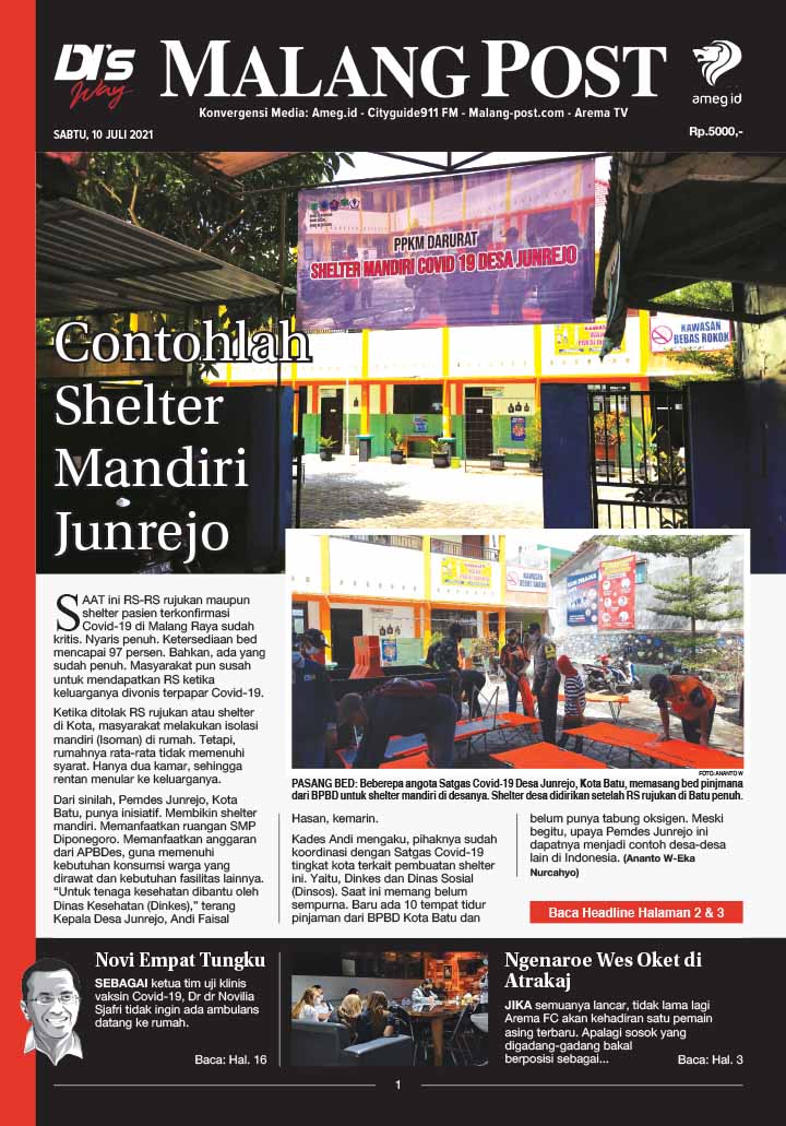 HARIAN DI’S WAY MALANG POST 10 JULI 2021