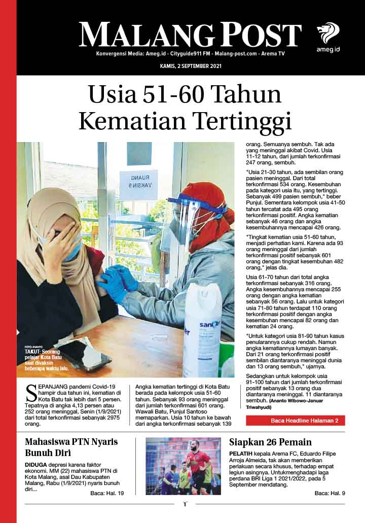 HARIAN DI’S WAY MALANG POST 2 SEPTEMBER 2021