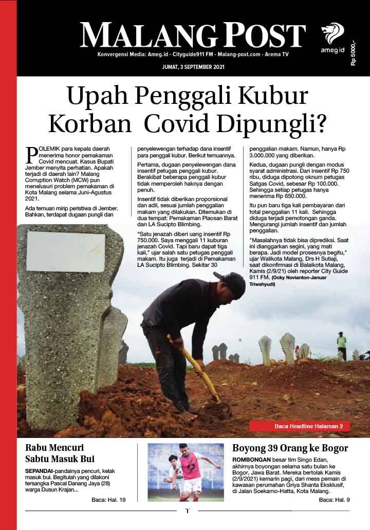 HARIAN DI’S WAY MALANG POST 3 SEPTEMBER 2021