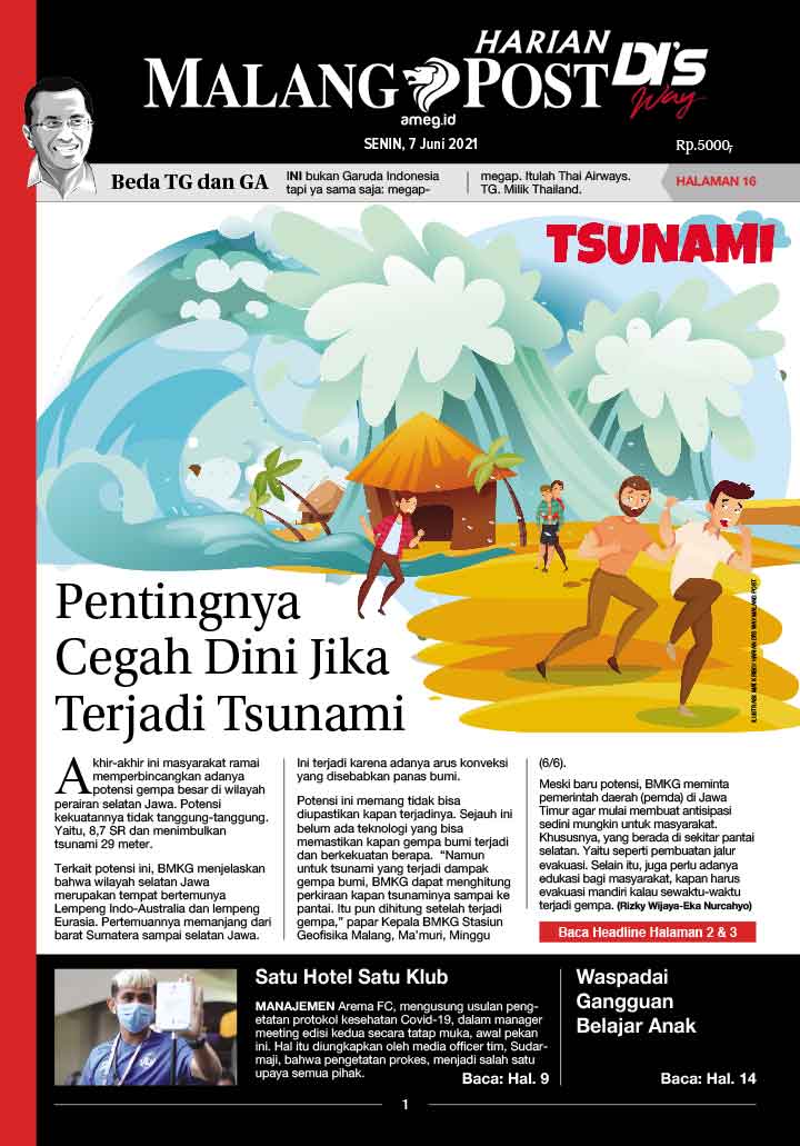 HARIAN DI’S WAY MALANG POST 7 JUNI 2021