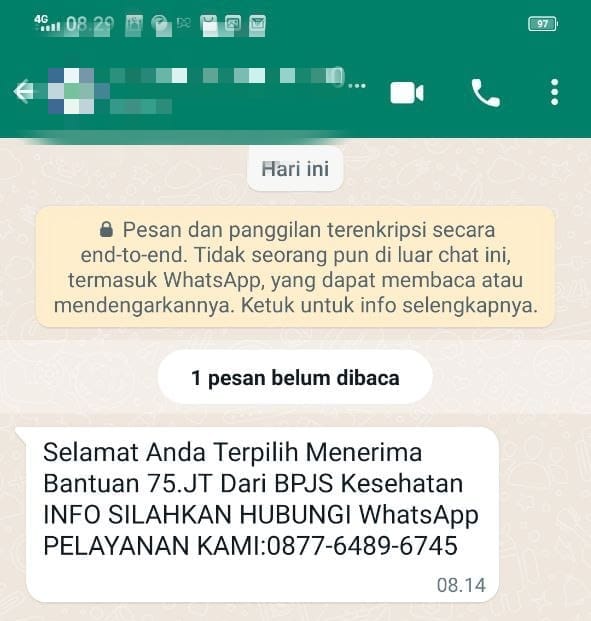 Hati Hati Penipuan Mengatasnamakan BPJS Kesehatan