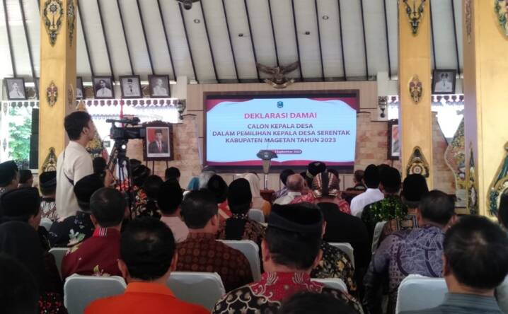 Jelang Pilkades Serentak, Calon Kepala Desa Magetan Gelar Deklarasi