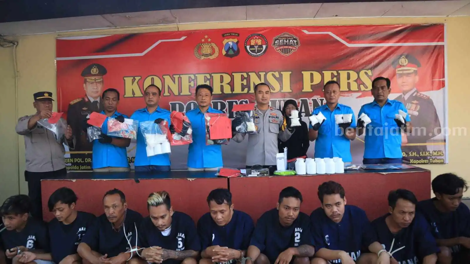 Satresnarkoba Polres Tuban Amankan Ribuan Pil Koplo