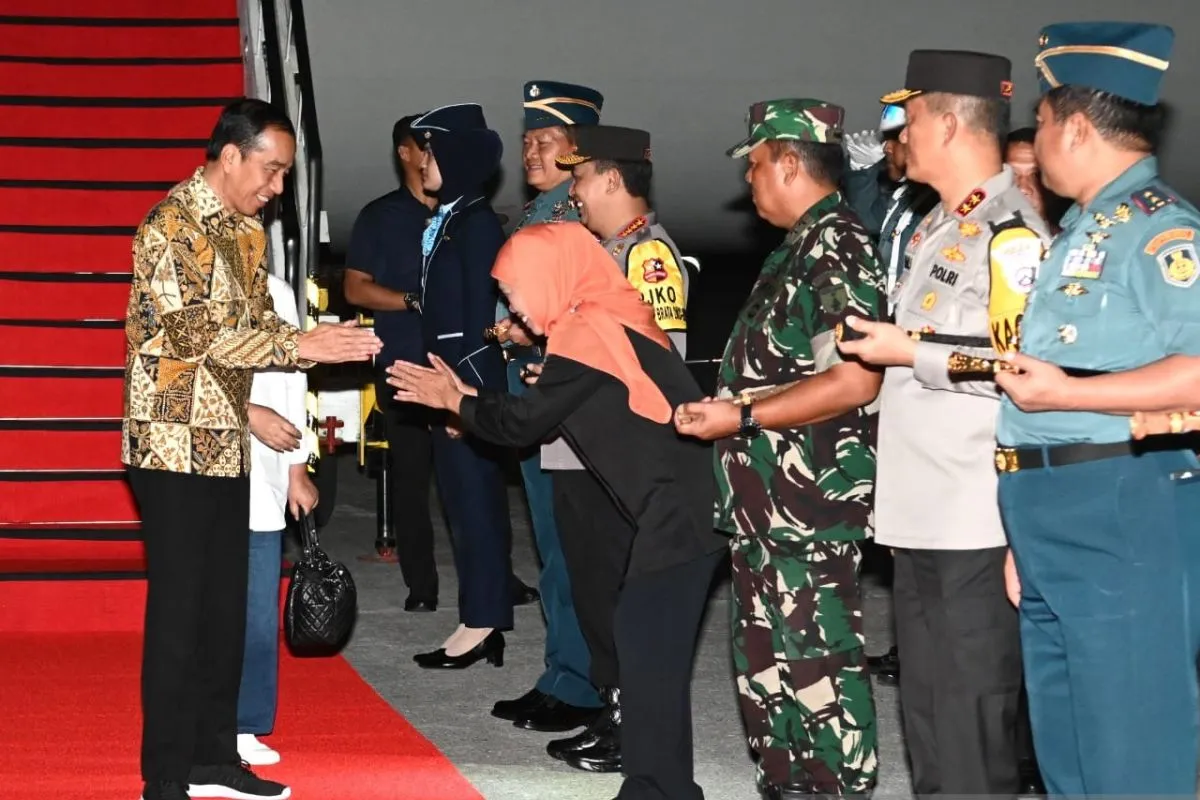 Jokowi Sudah Sampai di Jawa Timur untuk Hadiri Peringatan Hari Santri 2023