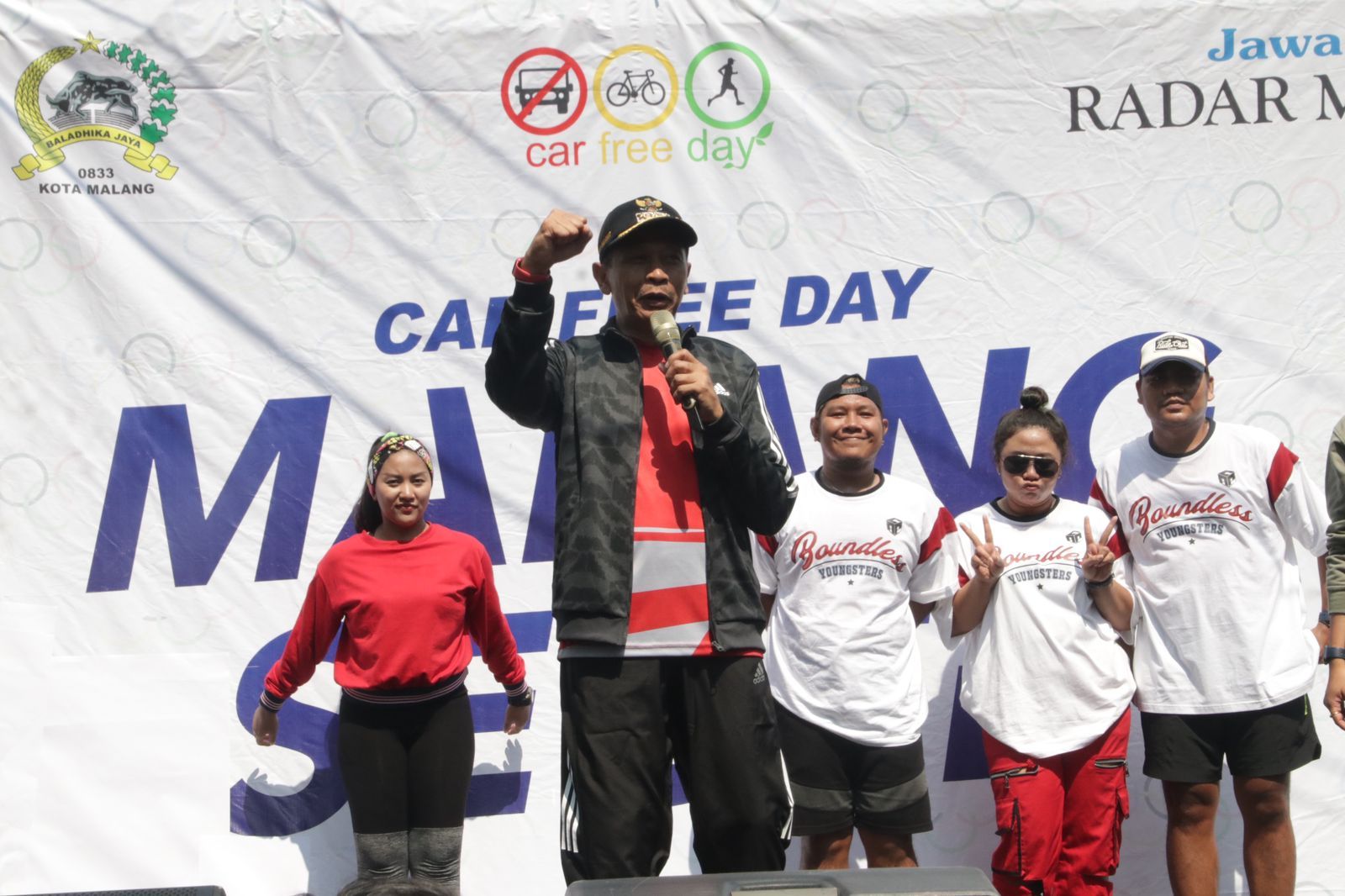 Pj Wali Kota Malang Sapa Warga di World Walking Day dan CFD