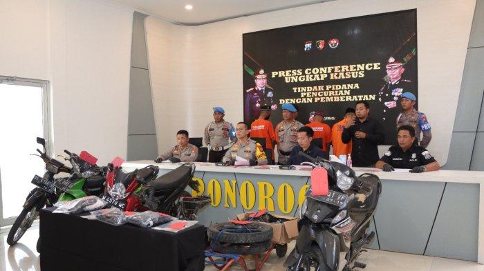 Komplotan Curanmor Di Ponorogo Ditangkap