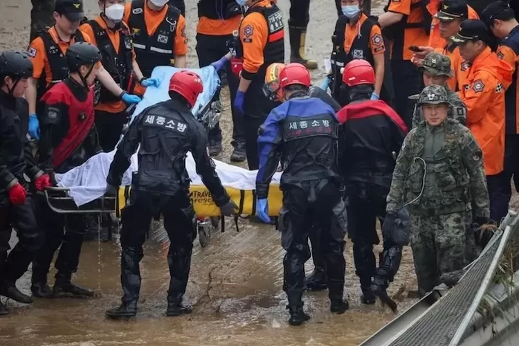 Korban Banjir Korea Selatan Bertambah