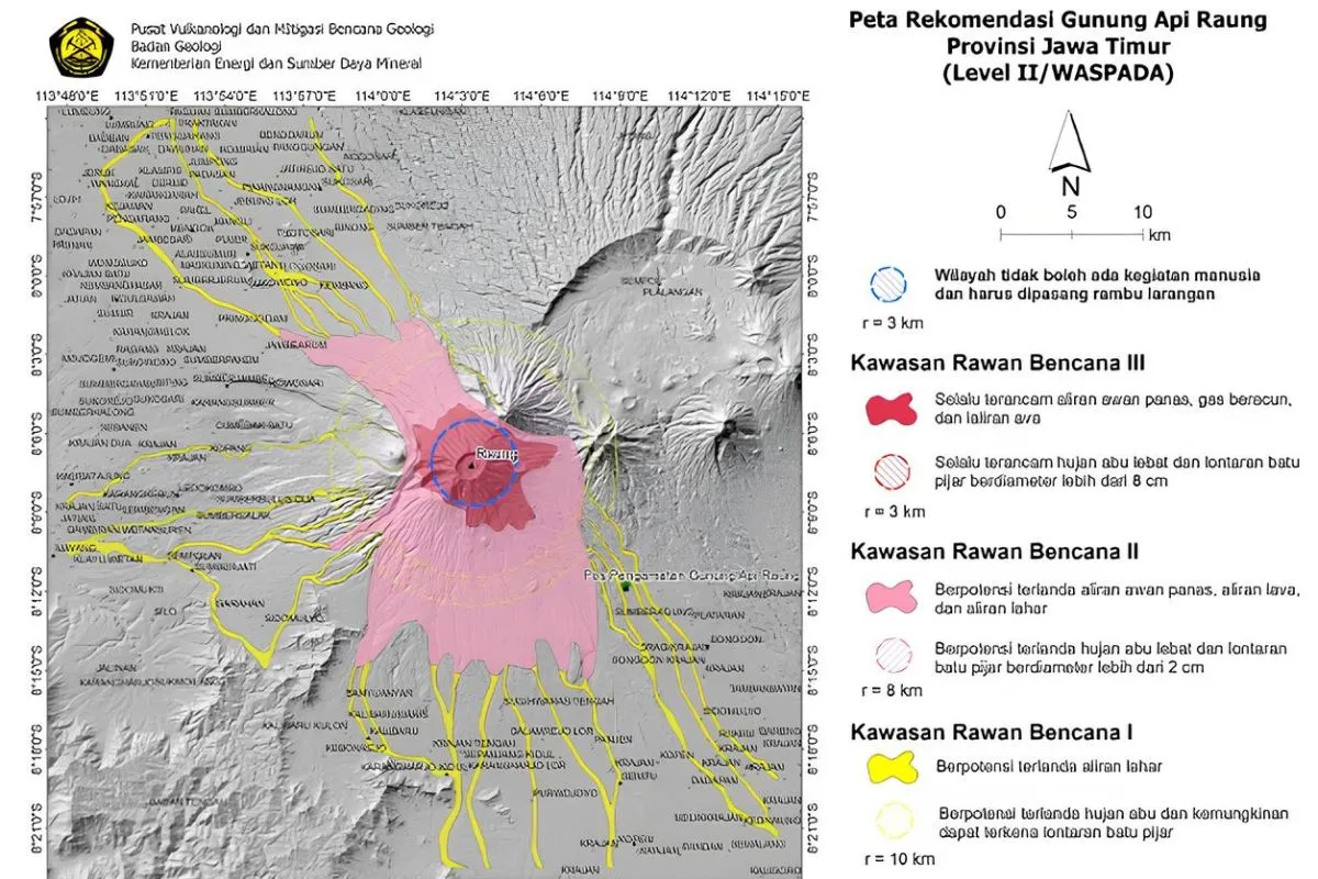 Gunung Raung Naik Status Menjadi Level II