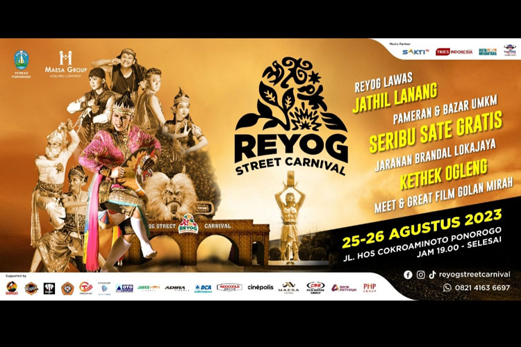 Reyog Street Carnival 2023 Bakal Digelar di Ponorogo