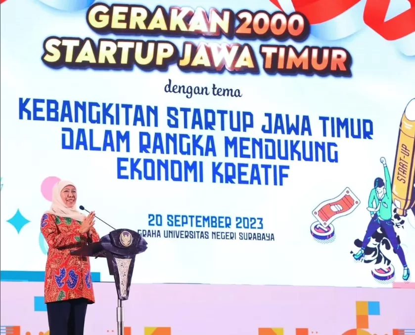 Khofifah Resmikan Gerakan 2 Ribu Startup