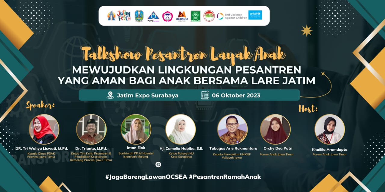 DP3AK Jatim Akan Kolaborasi Dengan Kemenag Mewujudkan Pesantren Ramah Anak