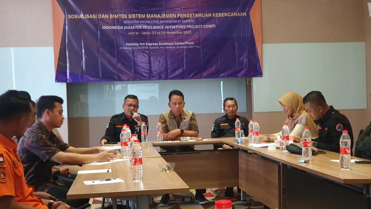 BNPB Sosialisasikan Sistem Manajemen Pengetahuan Bencana di Jatim