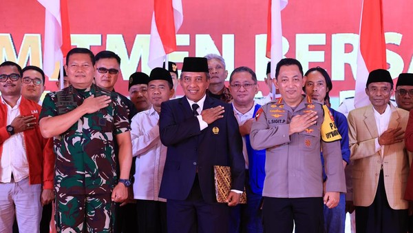 Deklarasi Pemilu Damai Malang Dihadiri Kapolri Dan Panglima TNI