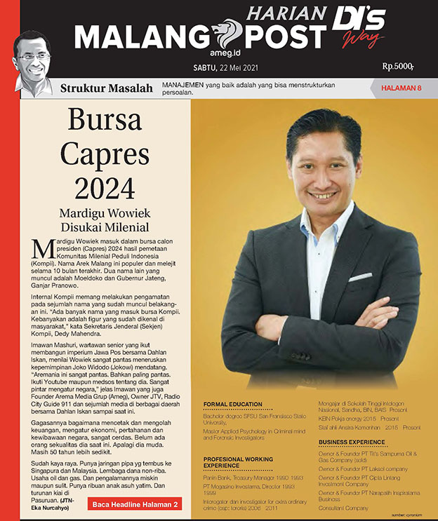 HARIAN DI’S WAY MALANG POST 22 MEI 2021