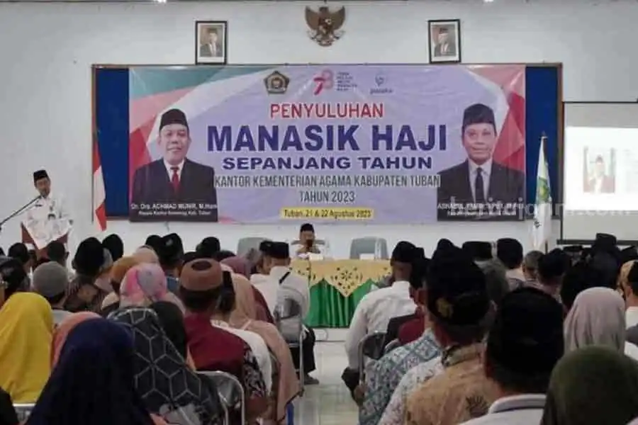 Ratusan CJH Kabupaten Tuban Melaksanakan Penyuluhan Manasik Haji