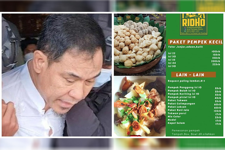 Suami Ditahan, Istri Munarman Jualan Pempek