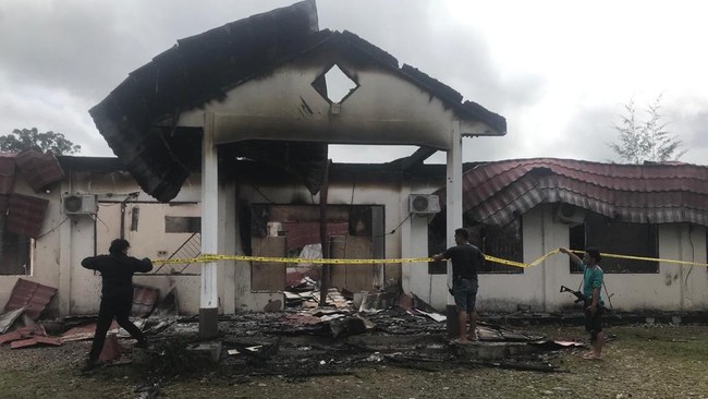 Kantor Kpu Papua Dikabarkan Terbakar