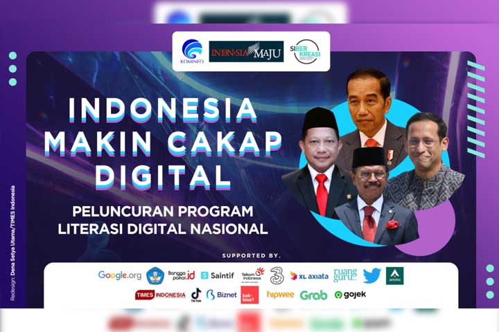 Jokowi Luncurkan Program Literasi Digital, Times Indonesia Jadi Official Partner