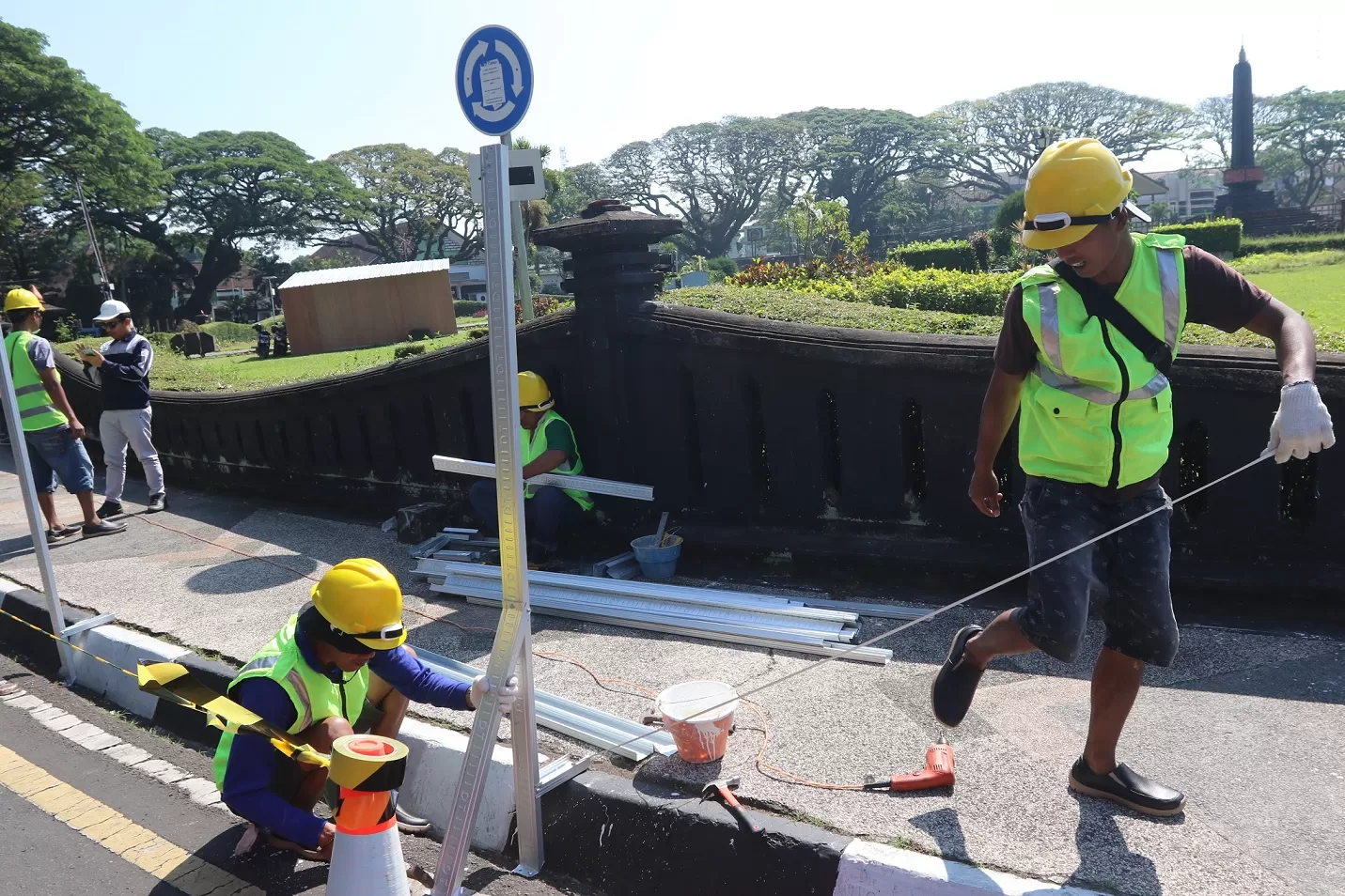 Pemkot Malang Optimis Pembangunan Alun-Alun Tugu Tepat Waktu