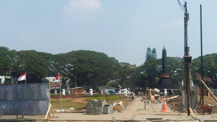 Revitalisasi Alun-Alun Tugu Baru Mencapai 38 Persen