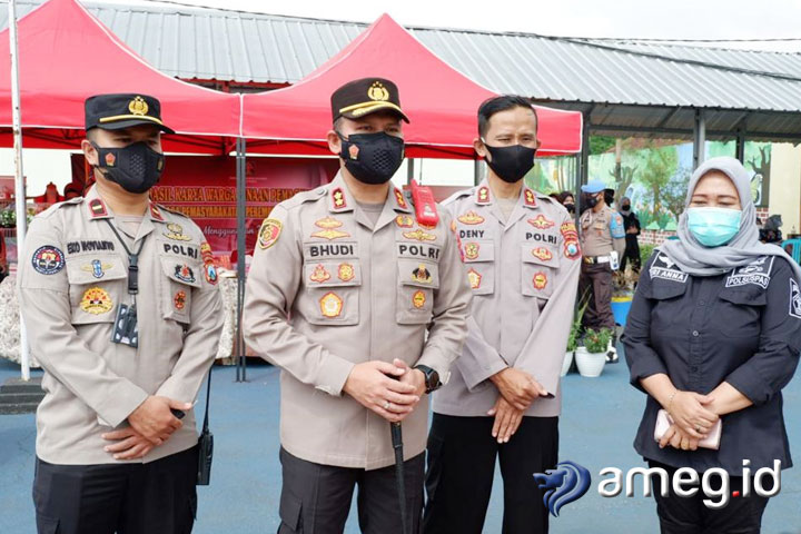 Sinergitas  Polresta Malang Kota dan Lapas Wanita Gelar Vaksinasi Warga Binaan