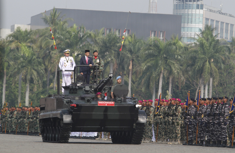 Presiden Jokowi Ajak TNI Jaga Situasi Damai Di Tahun Politik