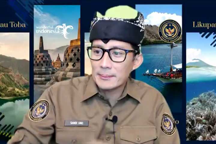 Webinar Vokasi UB, Sandiaga Uno Optimis Genjot Sektor Pariwisata dengan IAK-3G