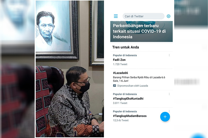 Fadli Zon Positif Covid-19 Trending di Twitter