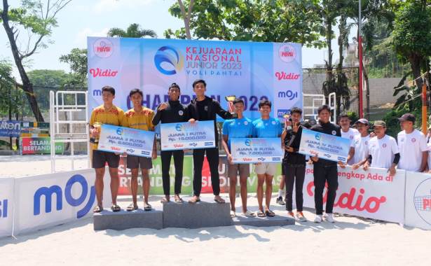 Voli Pantai Junior Jatim Sabet Juara Satu dalam Kejurnas